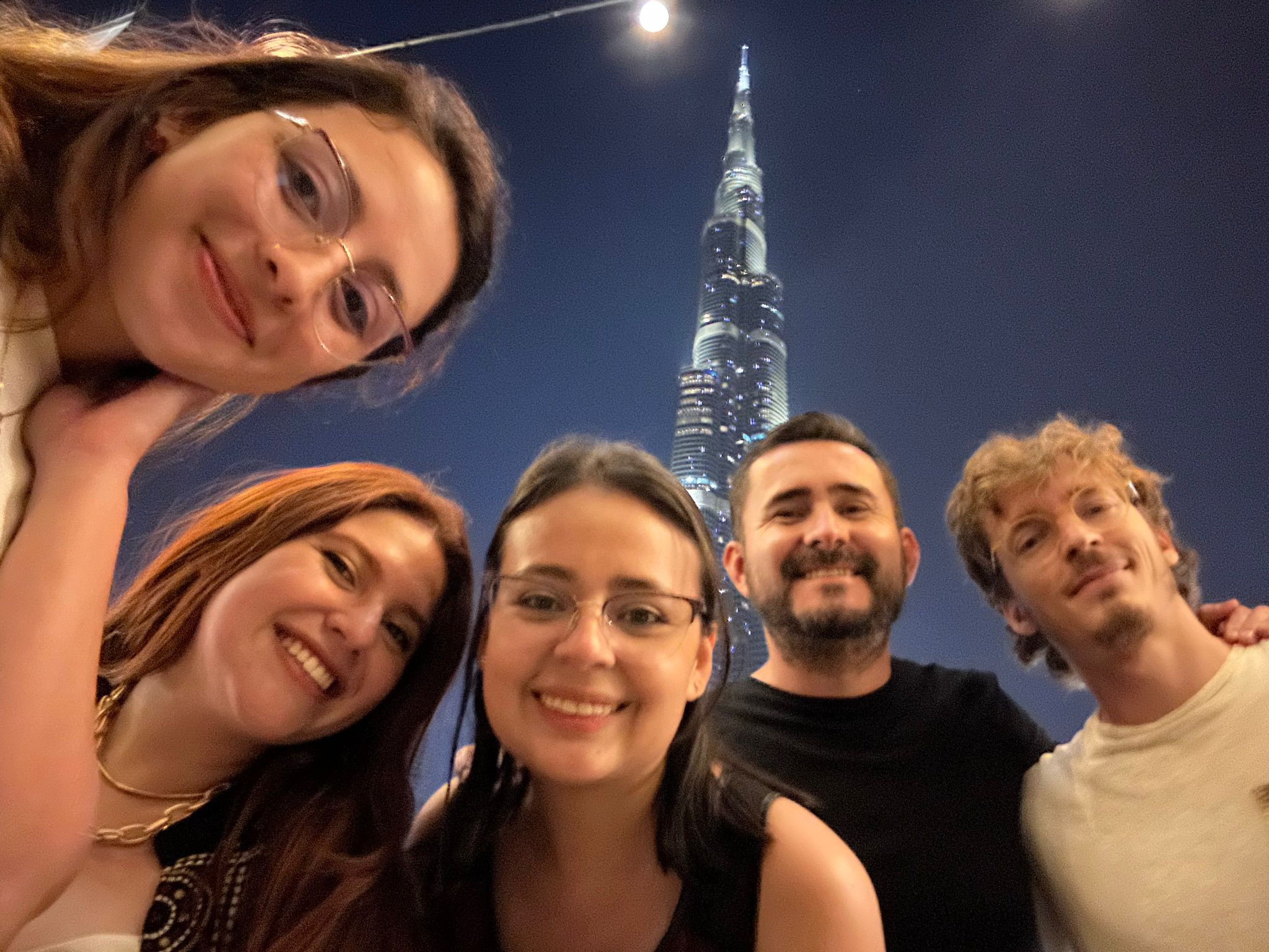 Oscar Gimenez y amigos en Dubai - Viajes en grupo a Dubai con Mastebali